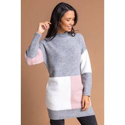 Roman Colourblock High Neck Tunic in Multi