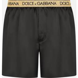 Dolce & Gabbana Silk satin boxer shorts with sleep mask