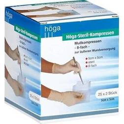 HÖGA-PHARM G. Höcherl steril kompressen 5x5 8fach 25x2