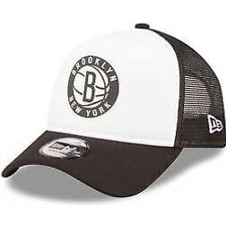 New Era Nba Brooklyn Trucker Cap, White