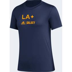 Adidas 2023 LA Galaxy Women's Pre-Game Tee Navy-Team Gold