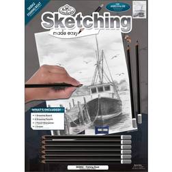 Royal & Langnickel Darice and Sketching Made Easy, Fishing Boat