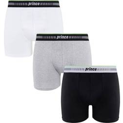 Prince performance pack black grey white mens boxers muxpr063
