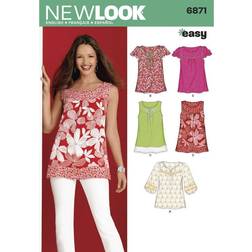 Simplicity New Look Women's Top Sewing Pattern 6871