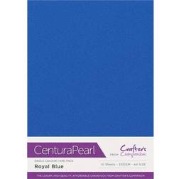 Crafter's Companion centura pearl 10pk pearlescent a4 card stock royal blue