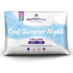 Slumberdown Cool Summer Nights Pack 4 Firm Support Ergonomic Pillow