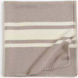 H&M Purl-Knit Wool Blanket Mole/Striped