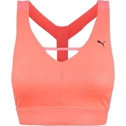 Puma Dry Cell Impact Pearl Bra Womens Training Peach Crop Top 519563 04