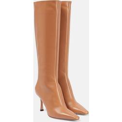 Jimmy Choo Womens Biscuit Agathe Pointed-toe Knee-high Leather Boots Eur Women