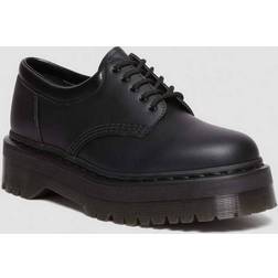 Dr. Martens Men's Vegan 8053 Quad Mono Leather Shoes in Black