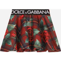 Dolce & Gabbana Kids Printed scuba skirt multicoloured