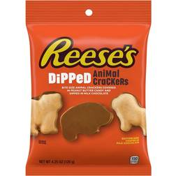 Hershey's DiPPeD Milk Chocolate Peanut Butter Animal Crackers 120g