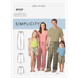 Simplicity sewing pattern s9127 unisex sleepwear