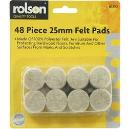 Rolson 25mm felt pads 48pc