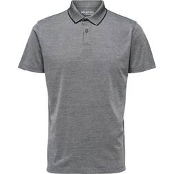 Selected Short Sleeved Coolmax Polo Shirt - Medium Grey Melange