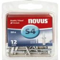 Novus Stahl-Blindnieten Ø4mm,12 mm,Typ S4/12mm Nr.: