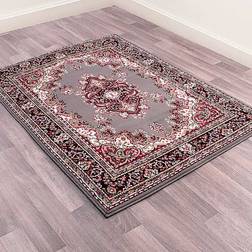 Lord of Rugs Traditional Poly Lancashire Oriental Hallway Grey