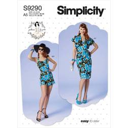 Simplicity sewing pattern 9290 women e5 14-16-18-20-22