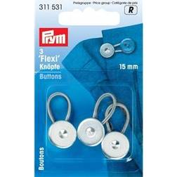 Prym Flexi Buttons, Pack of 3, White