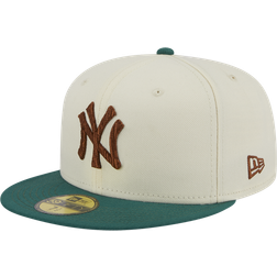 New Era Mens Yankees 5950 Camp 16753 Mens White/Green