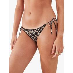 Accessorize Leopard Tie Side Bikini Brief, Multi