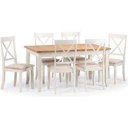 Julian Bowen Davenport Dining Set 90x150cm 7pcs