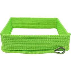 Extreme Max 3006.2675 BoatTector Solid Braid MFP Anchor Line with Thimble 3/8" x 150' Neon Green