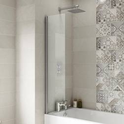 Nuie Pacific Square Fixed Bath Screen 1400mm