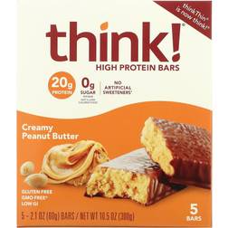 Think! High Protein Bar Creamy Peanut Butter 60g 5 pcs