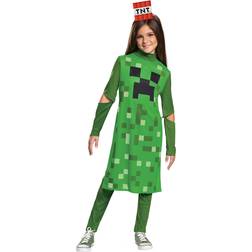 Disguise Minecraft girls creeper classic costume