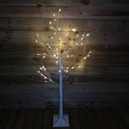 SnowTime 1.5m 5ft Lit Birch with 64 LEDs Christmas Tree