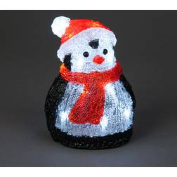 SnowTime Festive Christmas Acrylic Sitting Penguin Figurine