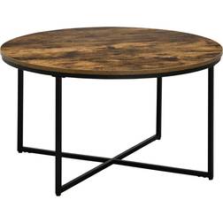 Homcom Industrial Round Coffee Table