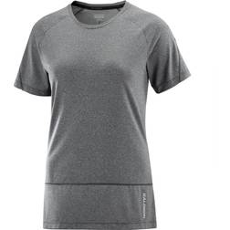 Salomon Women's Cross Run S/S Tee Running shirt XS, grey