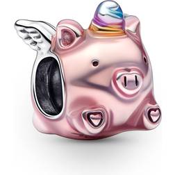 Pandora Pendants & Charms Flying pig sterling silver charm with enamel multi Pendants & Charms for ladies