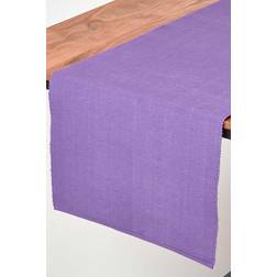 Homescapes Cotton Plain Tablecloth Purple