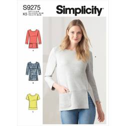 Simplicity Misses' Knit Tops Sewing Pattern, S9275