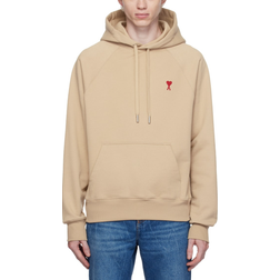 Ami Paris Red De Coeur Hoodie - Champagne