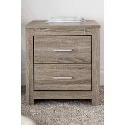 Time4Sleep Essentials 2 Drawer Rustic Bedside Table