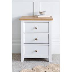 Time4Sleep Wilmslow Wooden 3 Bedside Table