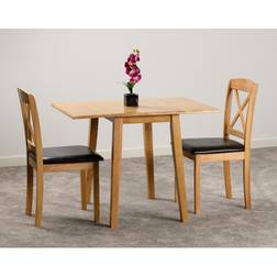 SECONIQUE Mason Oak Double Drop Leaf Kitchen Chair 5pcs