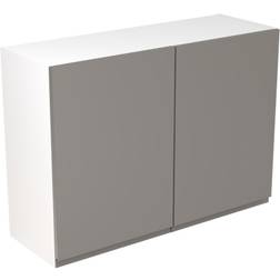 KitchenKIT J-Pull Handleless 100cm Wall Unit Gloss Dust Grey