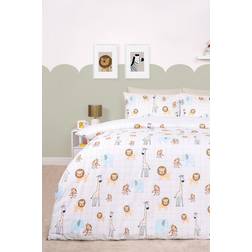 Dreamscene Safari Animal Zoo Printed Reversible Duvet Cover Set