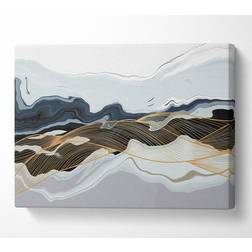 B&Q Abstract Layers Of Rock Canvas Print Art Medium 20 X Wall Decor