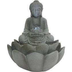 Gr8 Home Zen Buddhism Buddha Lotus Flower Cascading Figurine