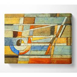 B&Q Abstract Grids Of Colours Canvas Print Art Medium 20 Wall Decor
