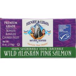 Henry & Lisa's Natural Seafood Wild Alaskan Pink Salmon, 6