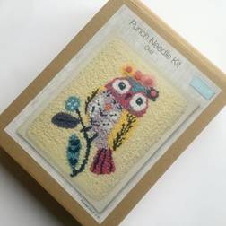 Trimits Punch Needle Kit Owl MultiColoured