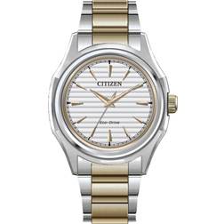 Citizen Elegance Eco-Drive White Two-Tone Ladies FE2116-85A