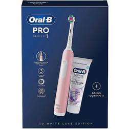 Oral-B Pro 1 Pink Electric Toothbrush Toothpaste 75ml